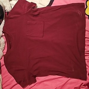 Burgundy plain shirt